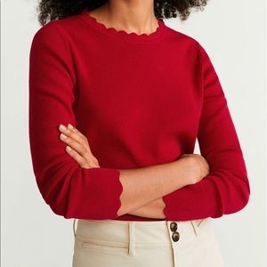 Sweater Scalloped Edge